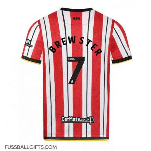 Sheffield United Rhian Brewster #7 Fußballbekleidung Heimtrikot 2024-25 Kurzarm